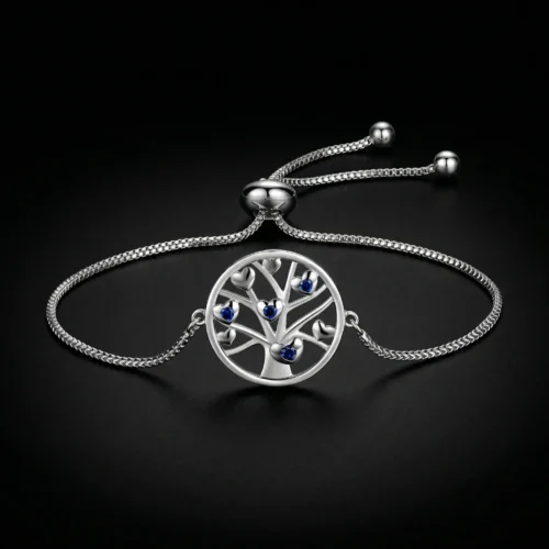 Gourmette Argent Tree Love