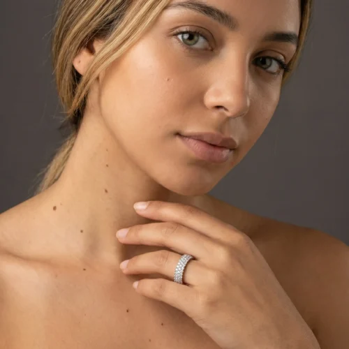 Bague Etincelante argent 925 zircon maroc scoobijou