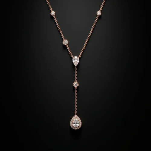 Sautoir Argent Rose Gold