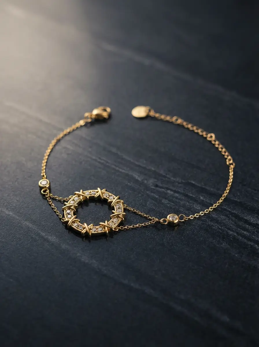 Bracelet Kenza Acier inoxydable Doré – Image 3