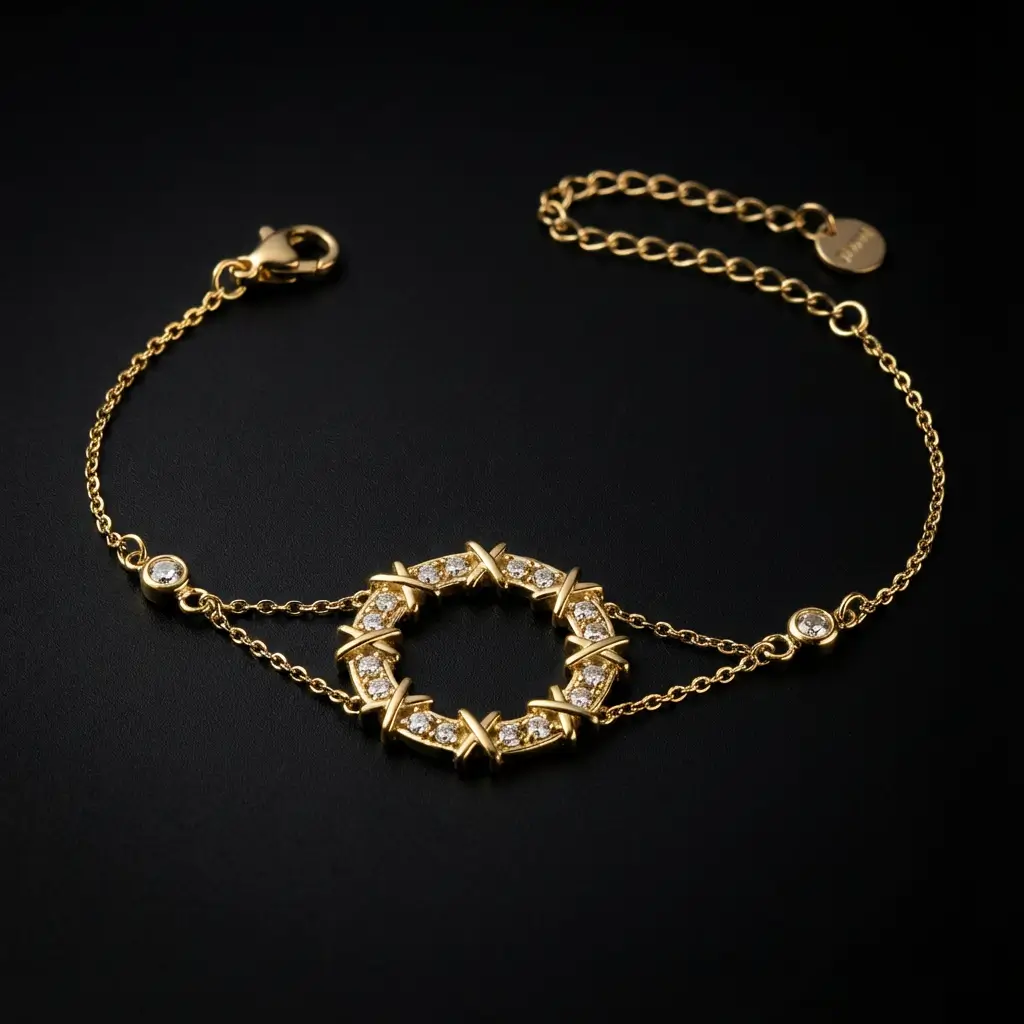 Bracelet Kenza Acier inoxydable Doré