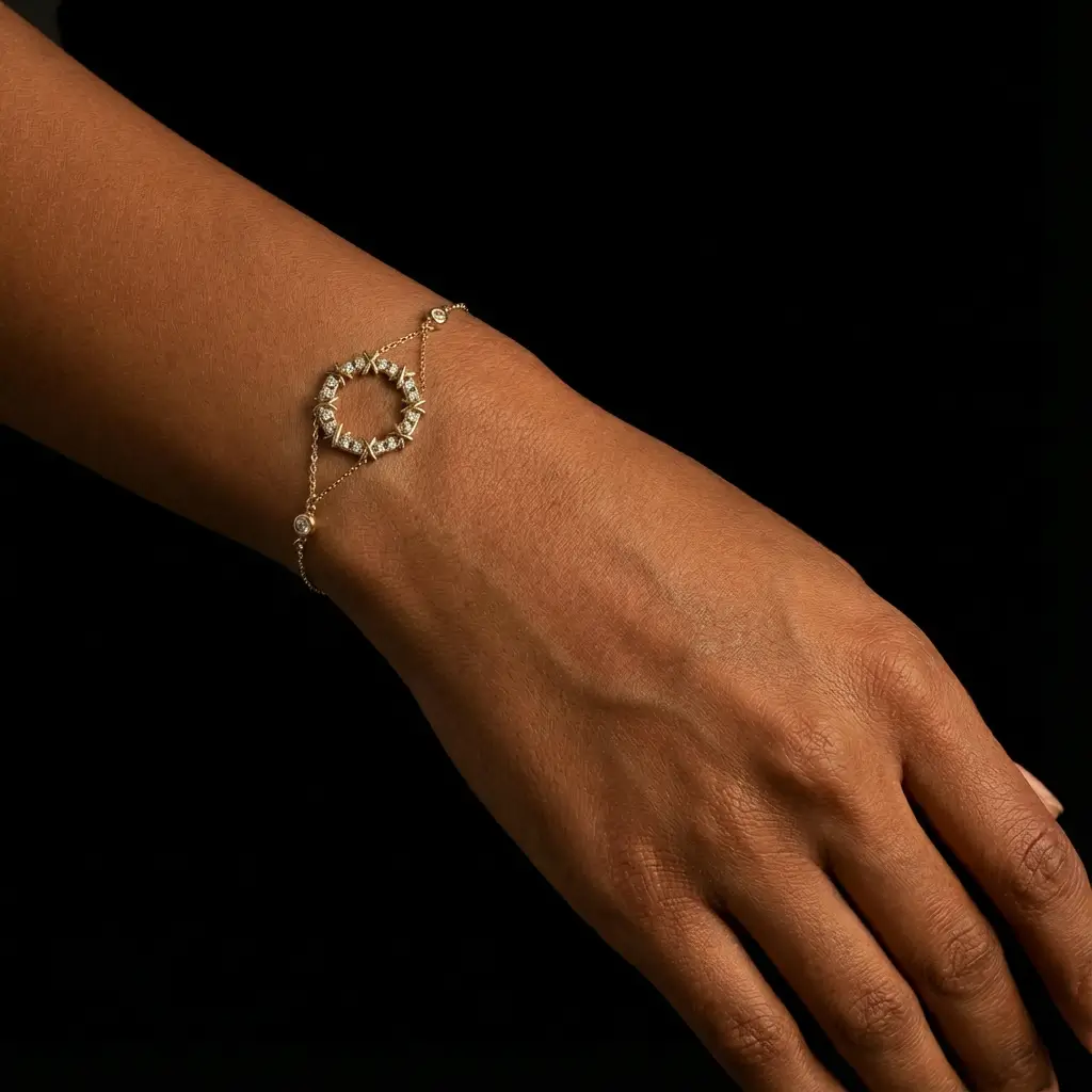 Bracelet Kenza Acier inoxydable Doré – Image 2