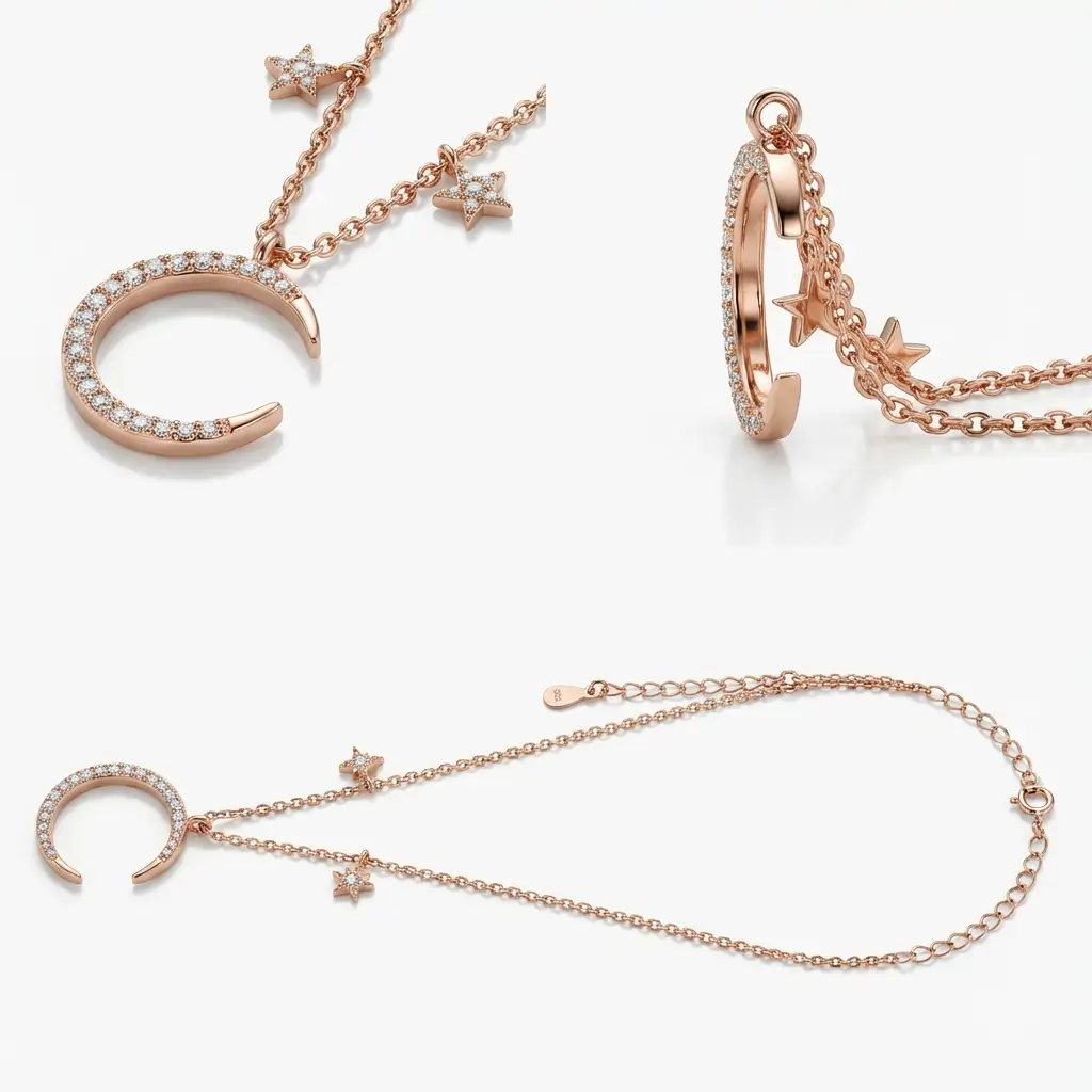 Collier Layla Argent 925 Rose Gold – Image 3