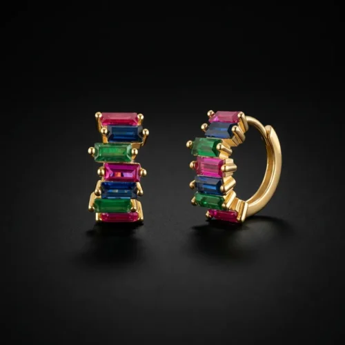 Boucles d'oreilles Gold Rainbow