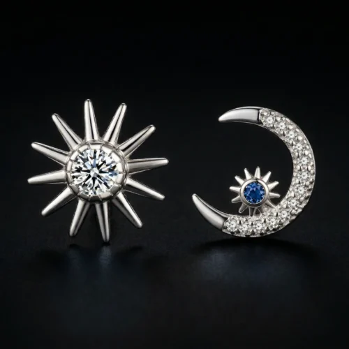 Boucles d'Oreilles Jour & Nuit