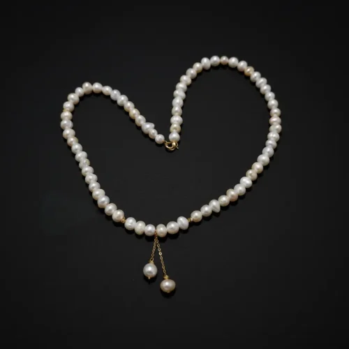 Collier Kelthoum Perles Jouher et Or 18K