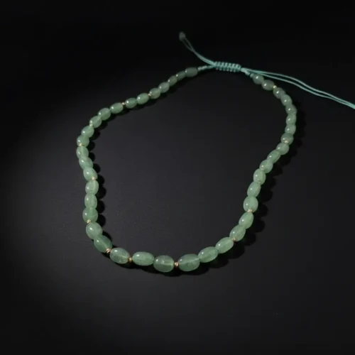 Collier Naïma Or 18K– Pierres Vertes