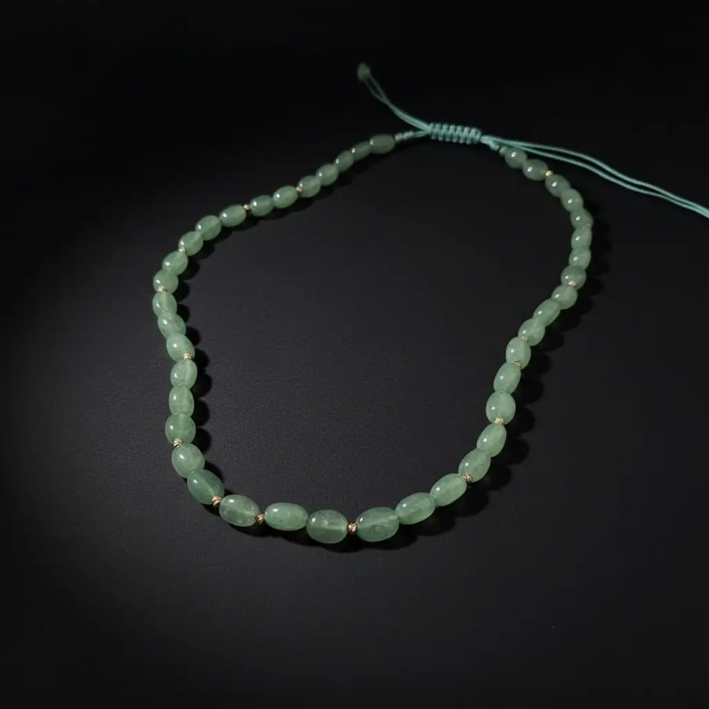 Collier Naïma Or 18K– Pierres Vertes