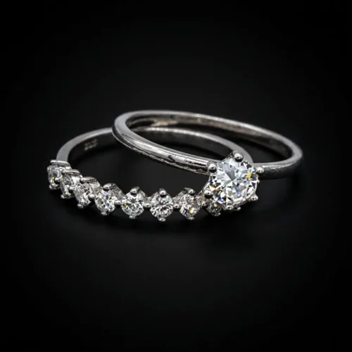 Double Bague Engagement 2