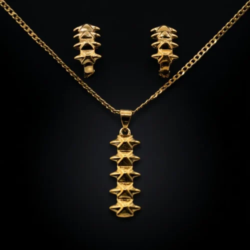 Ensemble CLASH en Plaqué Or - Élégance Harmonisée