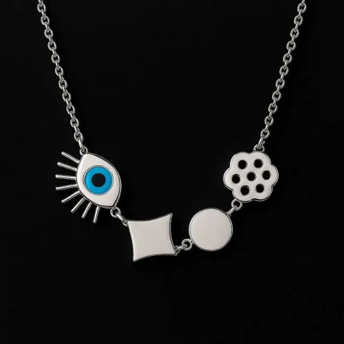 Chaîne Blue Eye Silver