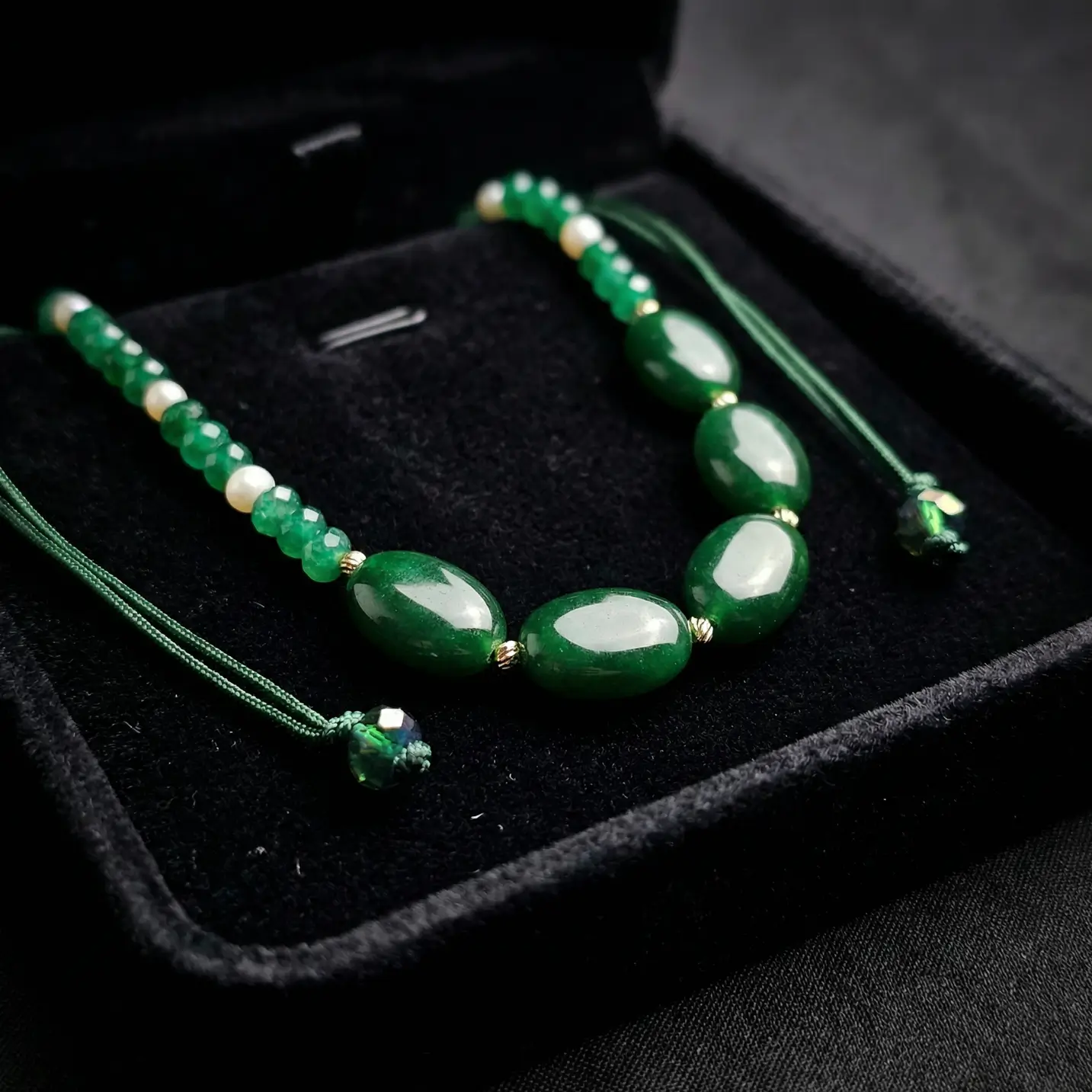 Ensemble Collier et Bracelet Vert MALAKI – Image 2