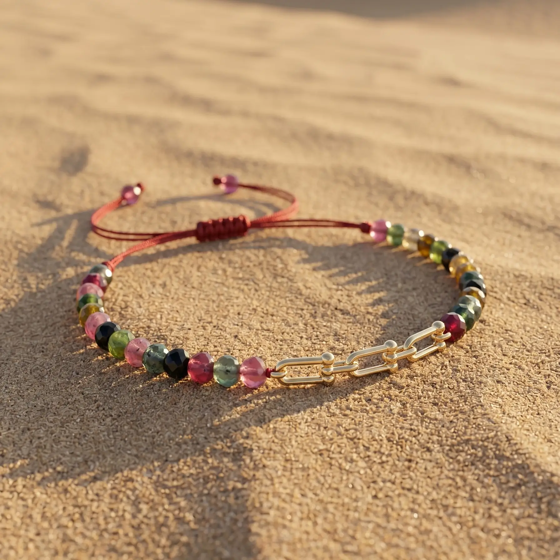 Bracelet Or 18K Tourmalines Multicolores – Image 4