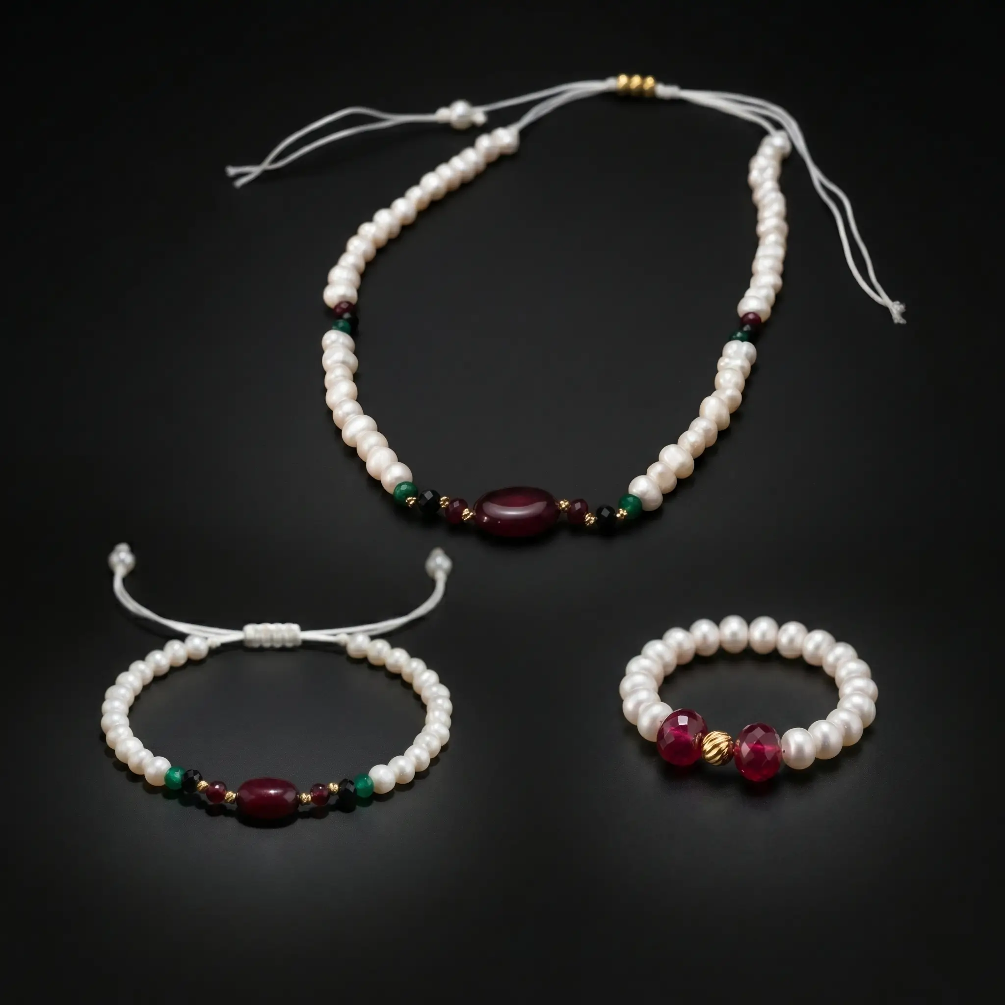 Ensemble Rubis Bague Offerte