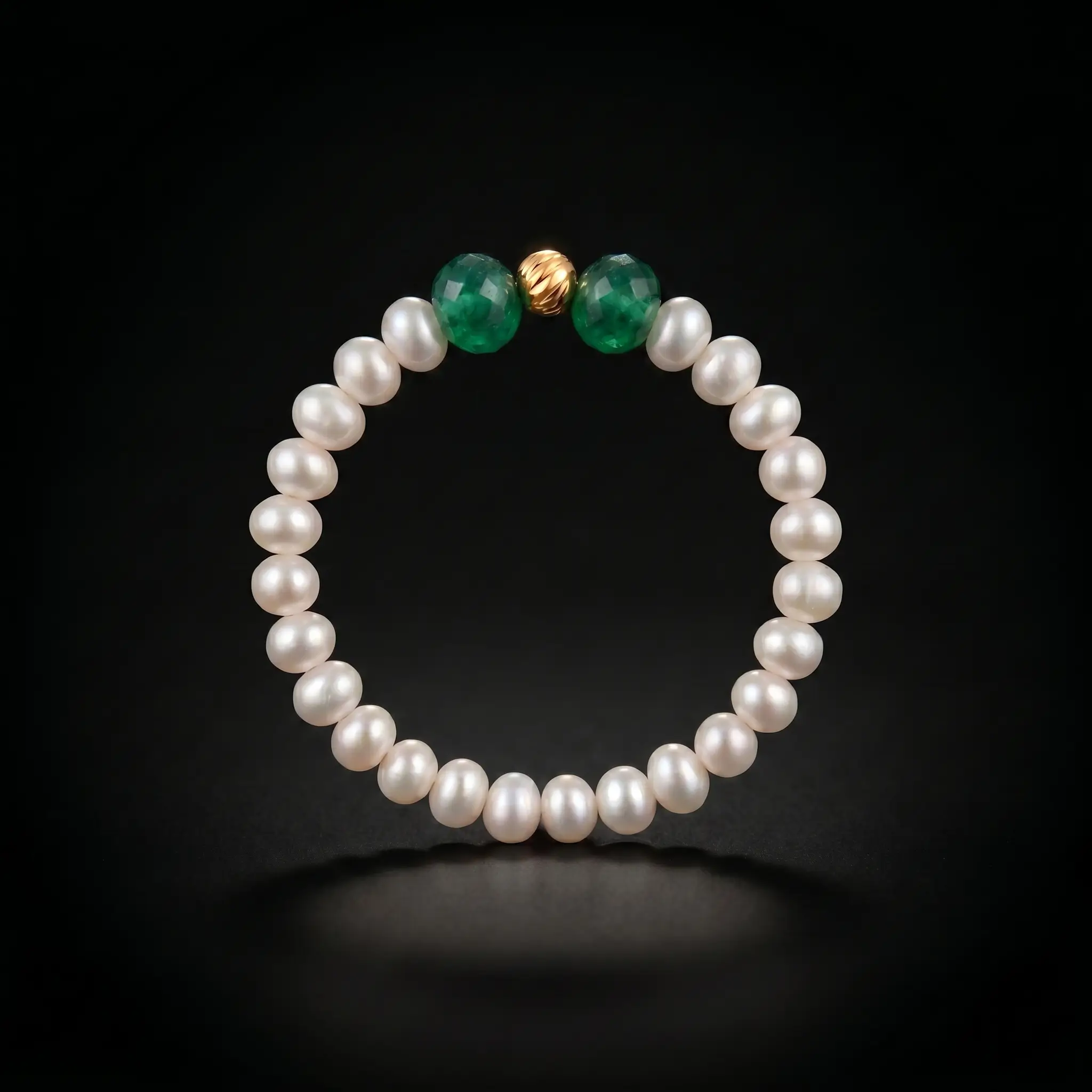 Ensemble Collier et Bracelet Vert MALAKI – Image 7